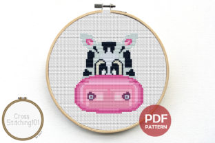 Cute Cartoon Zebra Face Modern Cross Stitch Review