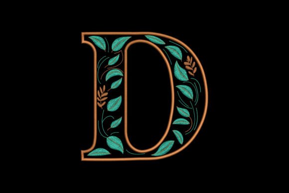 Floral Alphabet Letter D: A Designer's Review for Business Merch