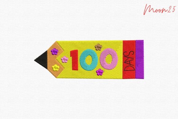 Review: 100 Days School Pencil Embroidery Design