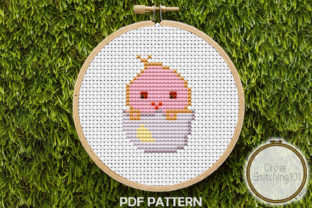 Review: Chick in Egg Modern Cross Stitch Pattern for Business
