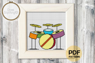 Review: Drums Modern Cross Stitch Pattern for Craft Fairs
