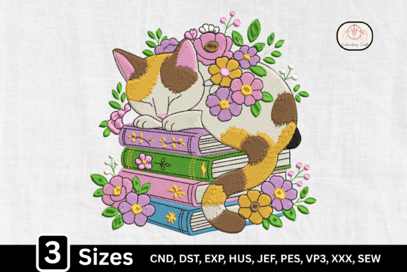 Review: Floral Sleeping Cat Book Lover Design