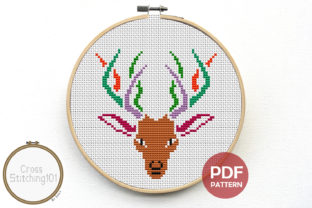 Review: Stag Deer Modern Cross Stitch Pattern for Boutiques