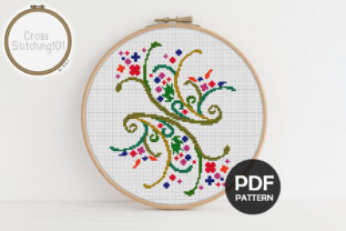 Review: Swirls Modern Cross Stitch Pattern for Etsy Shops
