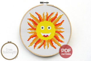 Sun Modern Cross Stitch Pattern Review for Merch
