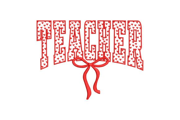 Teacher Hearts Varsity Bow: A Sweet Embroidery Review